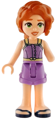 Friends Autumn - Medium Lavender Jumpsuit Shorts, Dark Blue Sandals – ПРИЯТЕЛИ