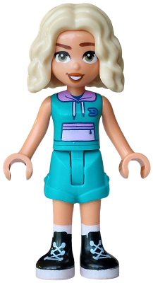 Friends Nova - Dark Turquoise Sleeveless Hoodie and Shorts Folded Hem, Black Boots – ПРИЯТЕЛИ