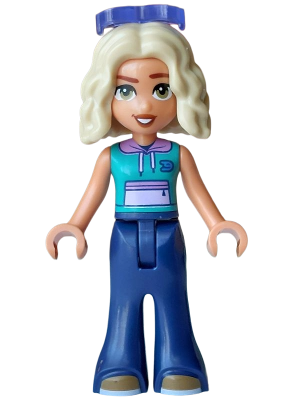 Friends Nova - Dark Turquoise Sleeveless Hoodie, Dark Blue Trousers Bell-Bottoms, Dark Tan Shoes, Sunglasses – ПРИЯТЕЛИ