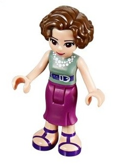 Friends Charlotte - Magenta Mid Length Skirt, Sand Green Top – ПРИЯТЕЛИ
