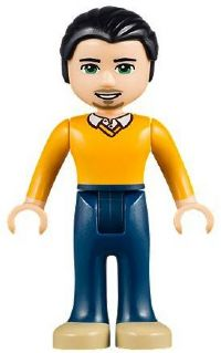 Friends Luis - Dark Blue Trousers, Bright Light Orange Sweater – ПРИЯТЕЛИ