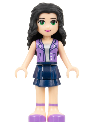 Friends Emma - Dark Blue Layered Skirt, Medium Lavender Vest – ПРИЯТЕЛИ