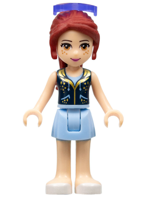 Friends Mia - Bright Light Blue Skirt, Dark Blue Vest Top, Sunglasses – ПРИЯТЕЛИ