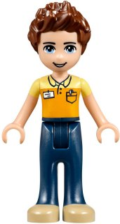 Friends Daniel - Dark Blue Trousers, Orange and Bright Light Yellow Polo Shirt – ПРИЯТЕЛИ