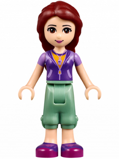 Friends Joy - Sand Green Cropped Trousers, Lavender and Dark Purple Vest Top over Bright Light Orange Shirt – ПРИЯТЕЛИ