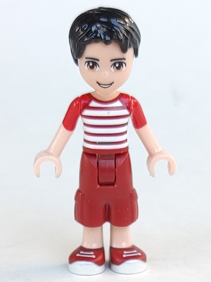 Friends Nate - Dark Red Cropped Trousers Large Pockets, Red and White Striped Shirt – ПРИЯТЕЛИ