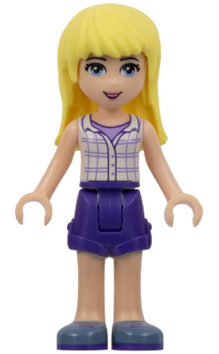 Friends Stephanie - Dark Purple Shorts, White Plaid Button Shirt – ПРИЯТЕЛИ