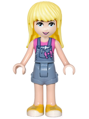 Friends Stephanie - Denim Overalls Skirt, Dark Pink Top – ПРИЯТЕЛИ