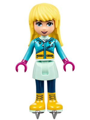 Friends Stephanie - Light Aqua Skirt, Dark Azure Top, Ice Skates – ПРИЯТЕЛИ