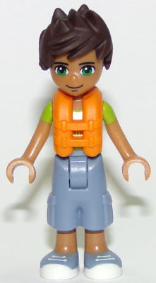 Friends Liam - Sand Blue Long Shorts, Lime and Yellow T-Shirt, Life Jacket – ПРИЯТЕЛИ