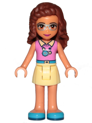 Friends Olivia (Nougat) - Bright Light Yellow Skirt, Dark Pink Top – ПРИЯТЕЛИ