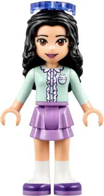 Friends Emma - Medium Lavender Layered Skirt, Light Aqua Top, Sunglasses – ПРИЯТЕЛИ
