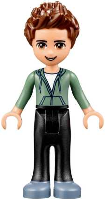 Friends Ethan - Black Trousers, Sand Green Hoodie – ПРИЯТЕЛИ