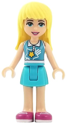Friends Stephanie - Medium Azure Skirt, Medium Azure and White Top – ПРИЯТЕЛИ