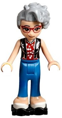 Friends Dottie - Blue Trousers, Black Vest over Red Shirt with Cherries, Black Roller Skates – ПРИЯТЕЛИ