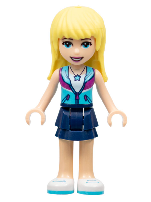 Friends Stephanie - Dark Blue Layered Skirt, Medium Azure and Dark Purple Jacket – ПРИЯТЕЛИ