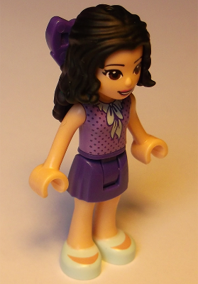 Friends Emma - Dark Purple Skirt, Medium Lavender Top, Light Aqua Shoes, Dark Purple Bow – ПРИЯТЕЛИ
