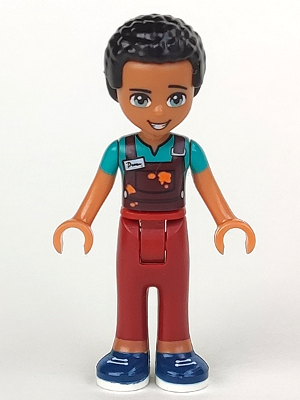 Friends Dean - Dark Red Trousers, Dark Turquoise Overalls Top – ПРИЯТЕЛИ