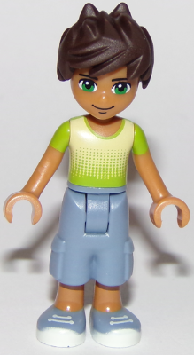 Friends Liam - Sand Blue Long Shorts, Lime and Yellow T-Shirt – ПРИЯТЕЛИ