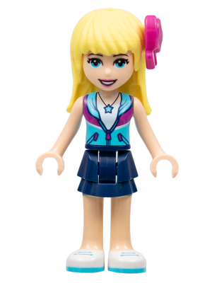 Friends Stephanie - Dark Blue Layered Skirt, Medium Azure and Dark Purple Jacket, Bow – ПРИЯТЕЛИ