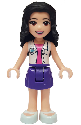 Friends Emma - Dark Purple Skirt, White Blouse with ID Card – ПРИЯТЕЛИ
