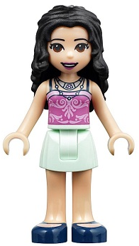 Friends Emma - Light Aqua Skirt, Dark Pink Top – ПРИЯТЕЛИ