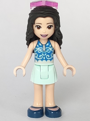 Friends Emma - Light Aqua Skirt, Blue Swimsuit Top, Sunglasses – ПРИЯТЕЛИ