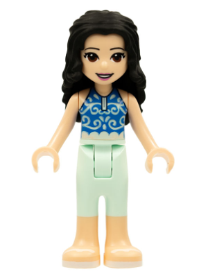 Friends Emma - Light Aqua Trousers, Blue Top, White Sandals – ПРИЯТЕЛИ