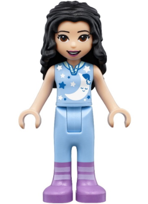 Friends Emma - Bright Light Blue Sleepshirt and Trousers, Medium Lavender Boots – ПРИЯТЕЛИ