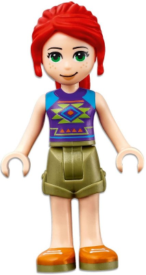 Friends Mia - Olive Green Shorts, Dark Purple Top with Diamonds and Triangles – ПРИЯТЕЛИ