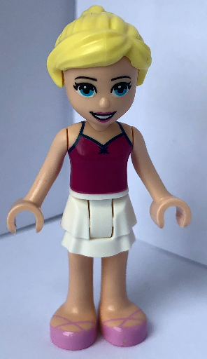 Friends Stephanie - Magenta Tank Top, White Skirt, and Bright Pink Ballet Shoes – ПРИЯТЕЛИ