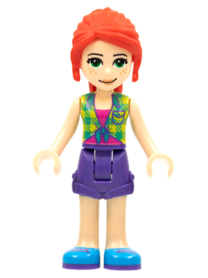 Friends Mia - Lime Plaid Shirt, Dark Purple Shorts – ПРИЯТЕЛИ