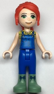 Friends Mia - Blue Overalls, Yellow Blouse and Sand Green Boots – ПРИЯТЕЛИ