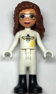 Friends Olivia (Nougat) - White Bee Suit and Black Boots – ПРИЯТЕЛИ
