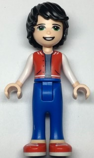 Friends Jackson - Red Shoes, Blue Trousers, Red Vest, Sand Blue Undershirt, White Sleeves – ПРИЯТЕЛИ