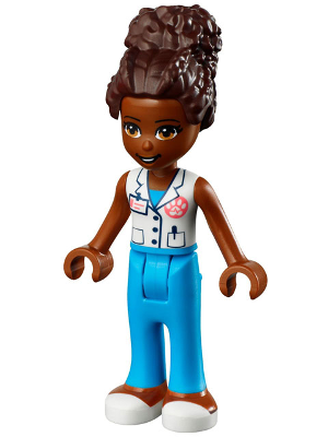 Friends Nandi - White Vest with Paw Print, Dark Azure Trousers – ПРИЯТЕЛИ