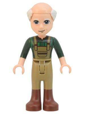Friends Marcel - Dark Green Plaid Shirt and Overalls, Dark Tan Pants with Boots – ПРИЯТЕЛИ