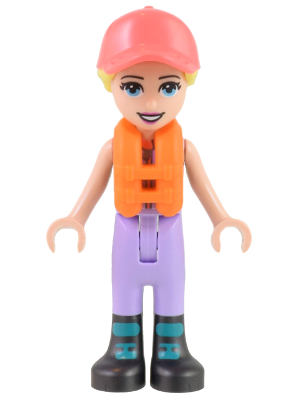 Friends Stephanie - Lavender Sailing Outfit, Coral Cap, Orange Life Jacket – ПРИЯТЕЛИ