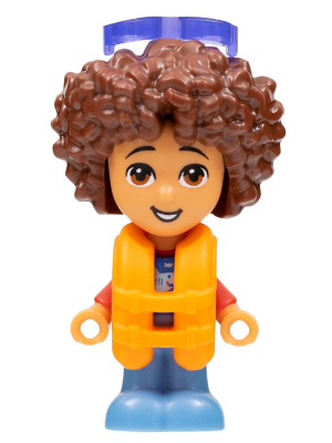 Friends Santiago - Micro Doll, Red and Blue Shirt with Shark, Orange Life Jacket, Trans-Purple Sunglasses – ПРИЯТЕЛИ