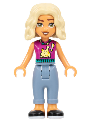 Friends Nova - Magenta Sleeveless Shirt, Sand Blue Trousers with Cuffs, Black Shoes – ПРИЯТЕЛИ