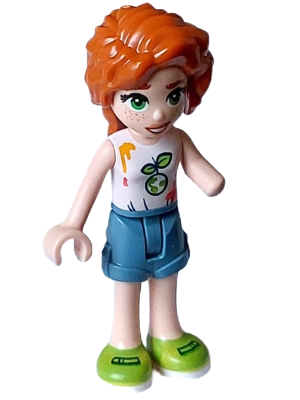 Friends Autumn - White Sleeveless Top, Sand Blue Shorts, Lime Shoes – ПРИЯТЕЛИ