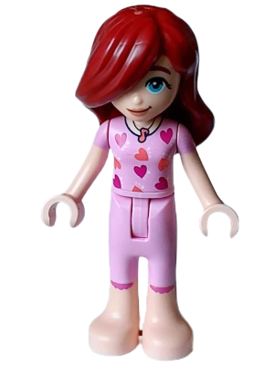 Friends Paisley - Bright Pink Pajamas, Top with Magenta and Coral Hearts – ПРИЯТЕЛИ