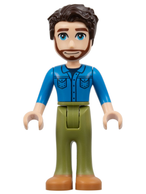 Friends Jonathan - Dark Azure Shirt, Olive Green Trousers, Medium Nougat Shoes – ПРИЯТЕЛИ