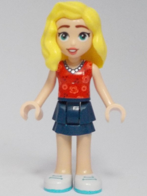 Friends Matilde - Red Top, Dark Blue Layered Skirt, White Shoes – ПРИЯТЕЛИ