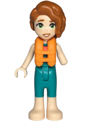 Friends Autumn - Dark Turquoise Wetsuit, Orange Life Jacket, Light Nougat Legs and Feet – ПРИЯТЕЛИ