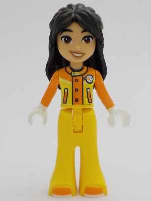 Friends Liann - Orange and Yellow Ski Suit / Jacket, Trousers Bell-Bottoms, Orange Shoes – ПРИЯТЕЛИ
