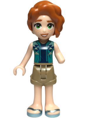 Friends Autumn - Dark Turquoise Vest over Dark Blue Shirt, Dark Tan Shorts, Metallic Light Blue Sandals – ПРИЯТЕЛИ
