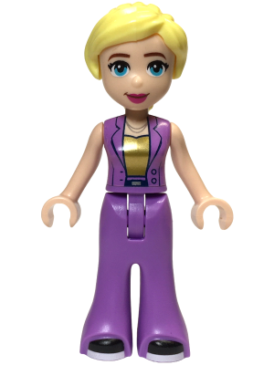 Friends Stephanie (Adult) - Medium Lavender Suit with Gold Shirt, Black Shoes with White Soles – ПРИЯТЕЛИ