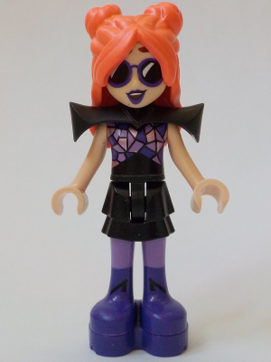 Friends Ley-La (Paisley Persona) - Black Shoulder Pads, Dark Purple Boots, Platform Soles – ПРИЯТЕЛИ