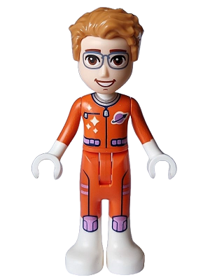 Friends Julian (Adult) - Astronaut, Reddish Orange Spacesuit – ПРИЯТЕЛИ